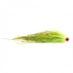 Tube fly Bauer UV chartreuse spécial Wiggle Tail