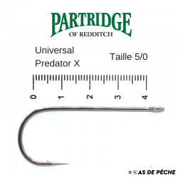Hameçon Partridge Universal Predator CS86 X, pour les carnassiers